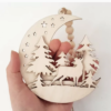 Deer and Moon Ornament