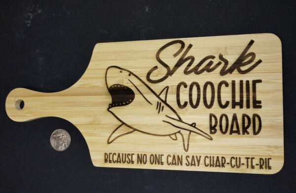 small board with shark