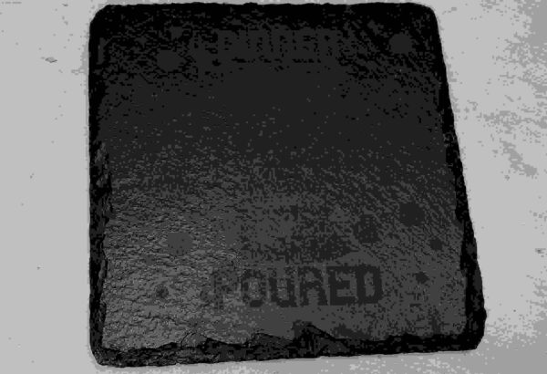 square laser engraved coaster