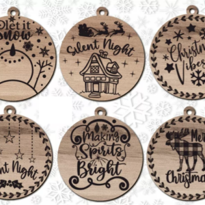 set of 6 ornaments