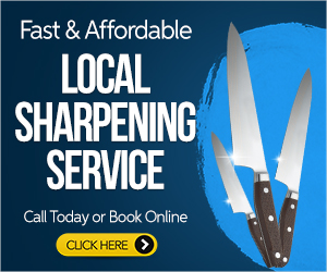 local knife sharpening service, chef knives, bread knives and more.