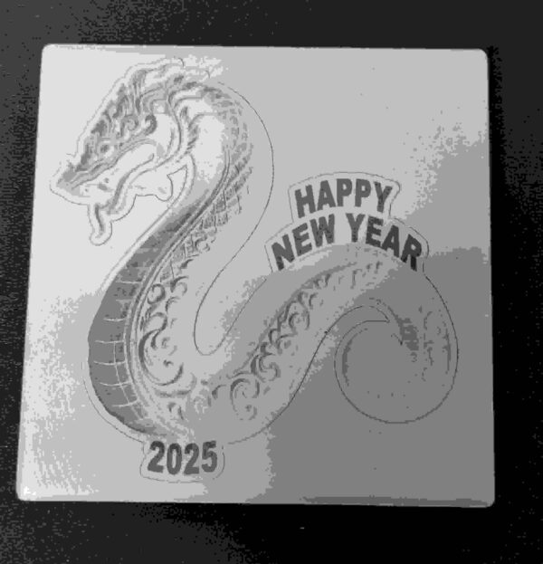 Happy 2025 Ceramic Tile Coaster