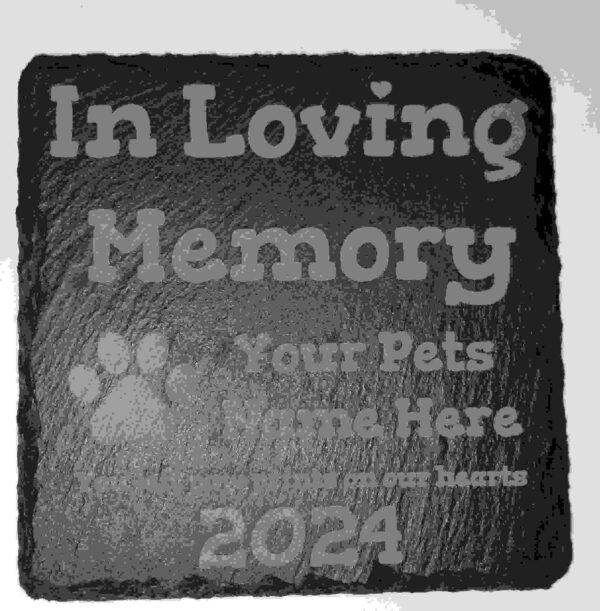 small sq pet memorial stone