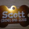 laser engraved dog tags