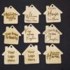 All 8 different styles of house shaped key chains